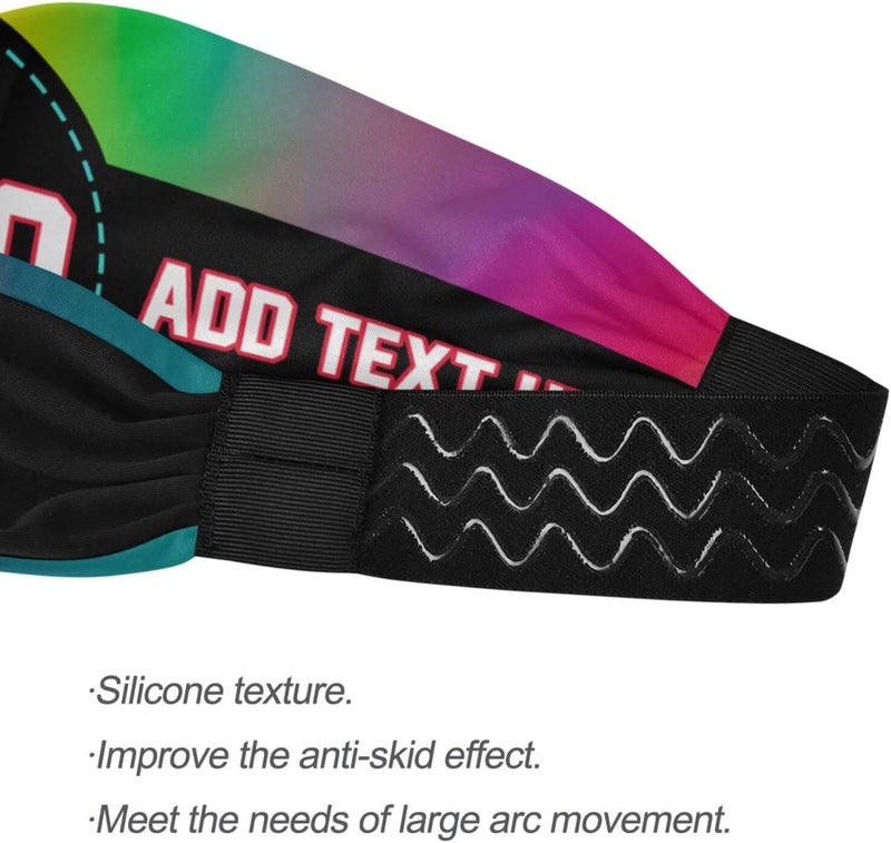 Vcmaluco Sports Sweatbands Headband for Men Women Elastic Headband Hair Bands Sports Sweatbands for Basketball Yoga Exercise Workout - Image 4